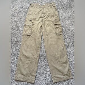 Wear First Tan Casual Cargo Pants with Relaxed Fit Boys Size 16